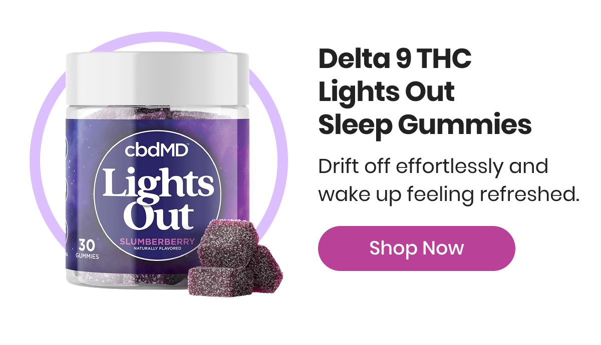 Delta 9 THC Lights Out Sleep Gummies