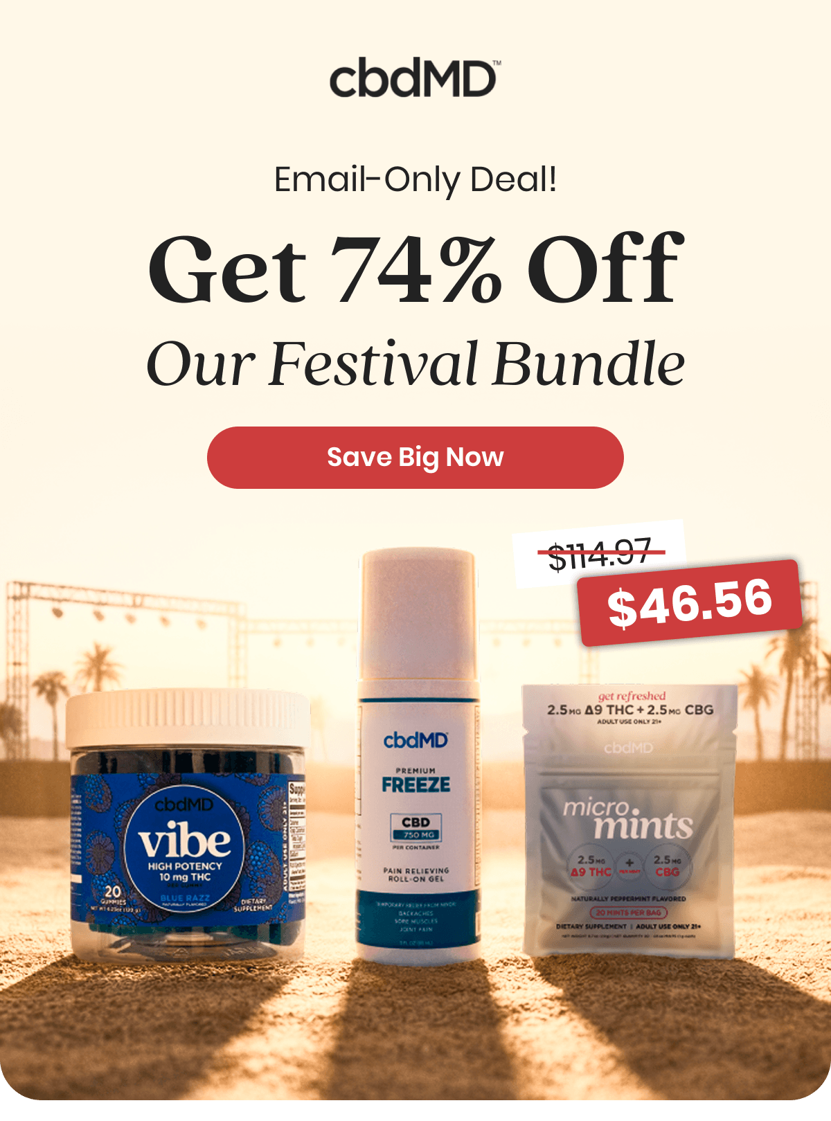 Email-Only Deal! Get 74% Off Our Festival Bundle