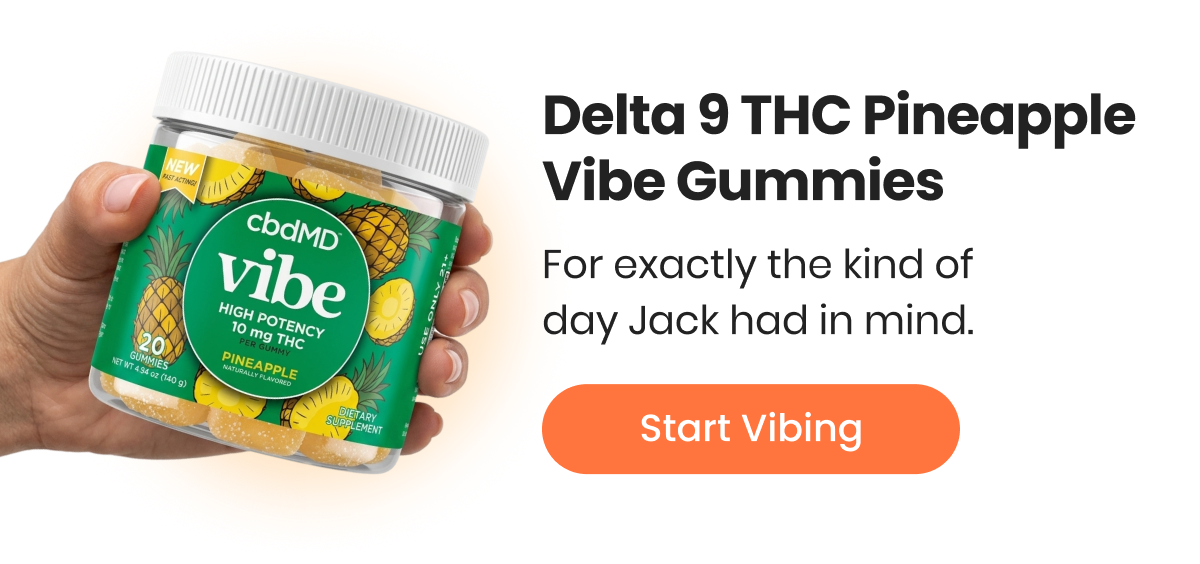 Delta 9 THC Pineapple Vibe Gummies