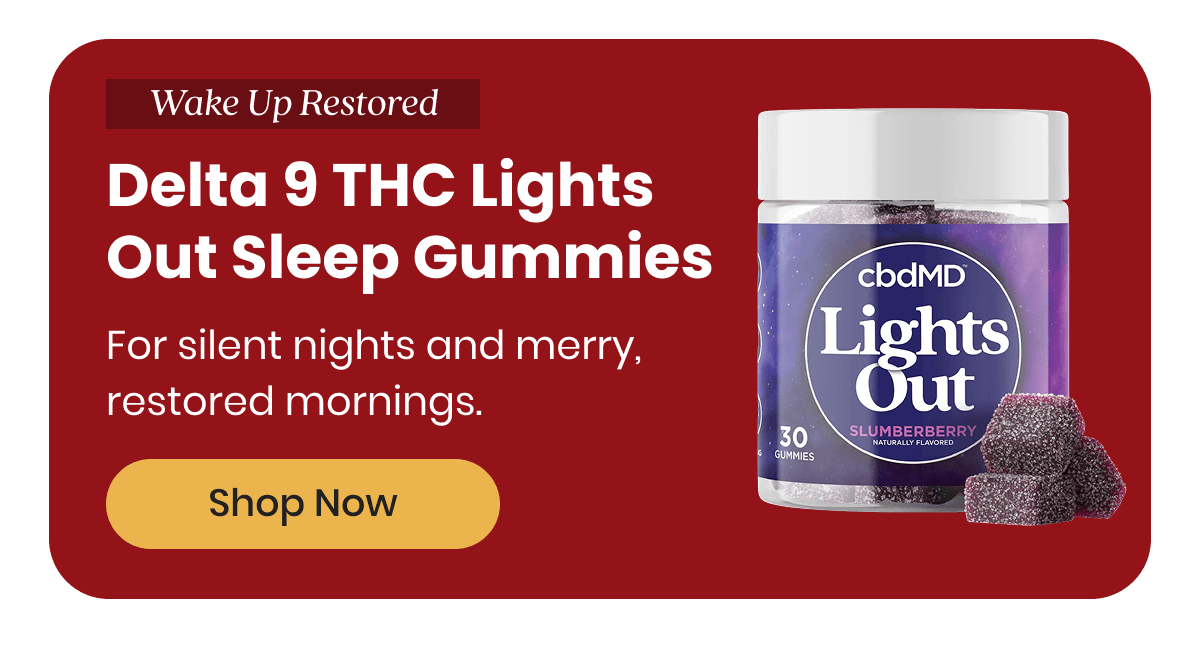 Delta 9 THC Lights Out Sleep Gummies