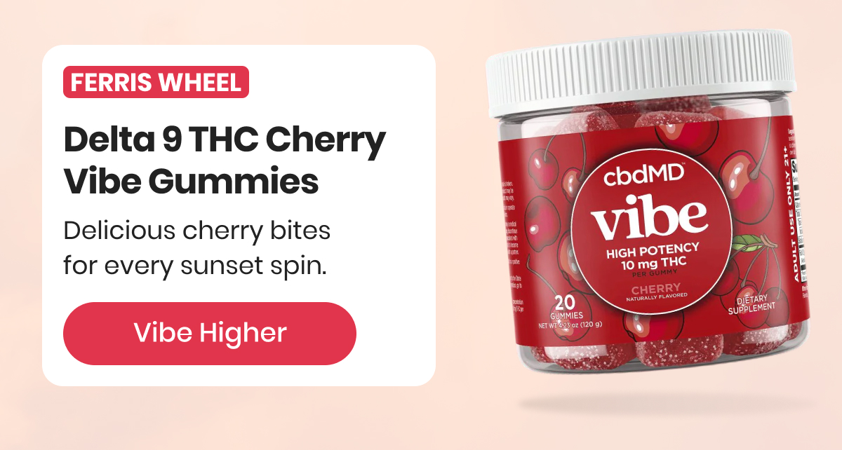 Delta 9 THC Cherry Vibe Gummies