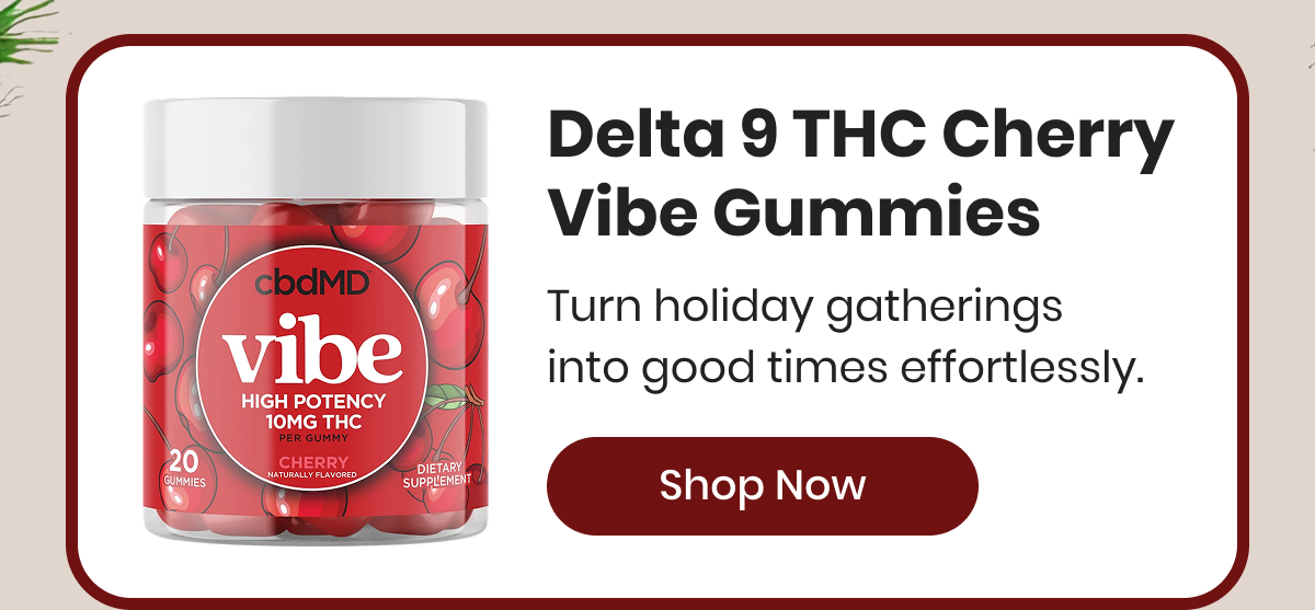 Delta 9 THC Cherry Vibe Gummies