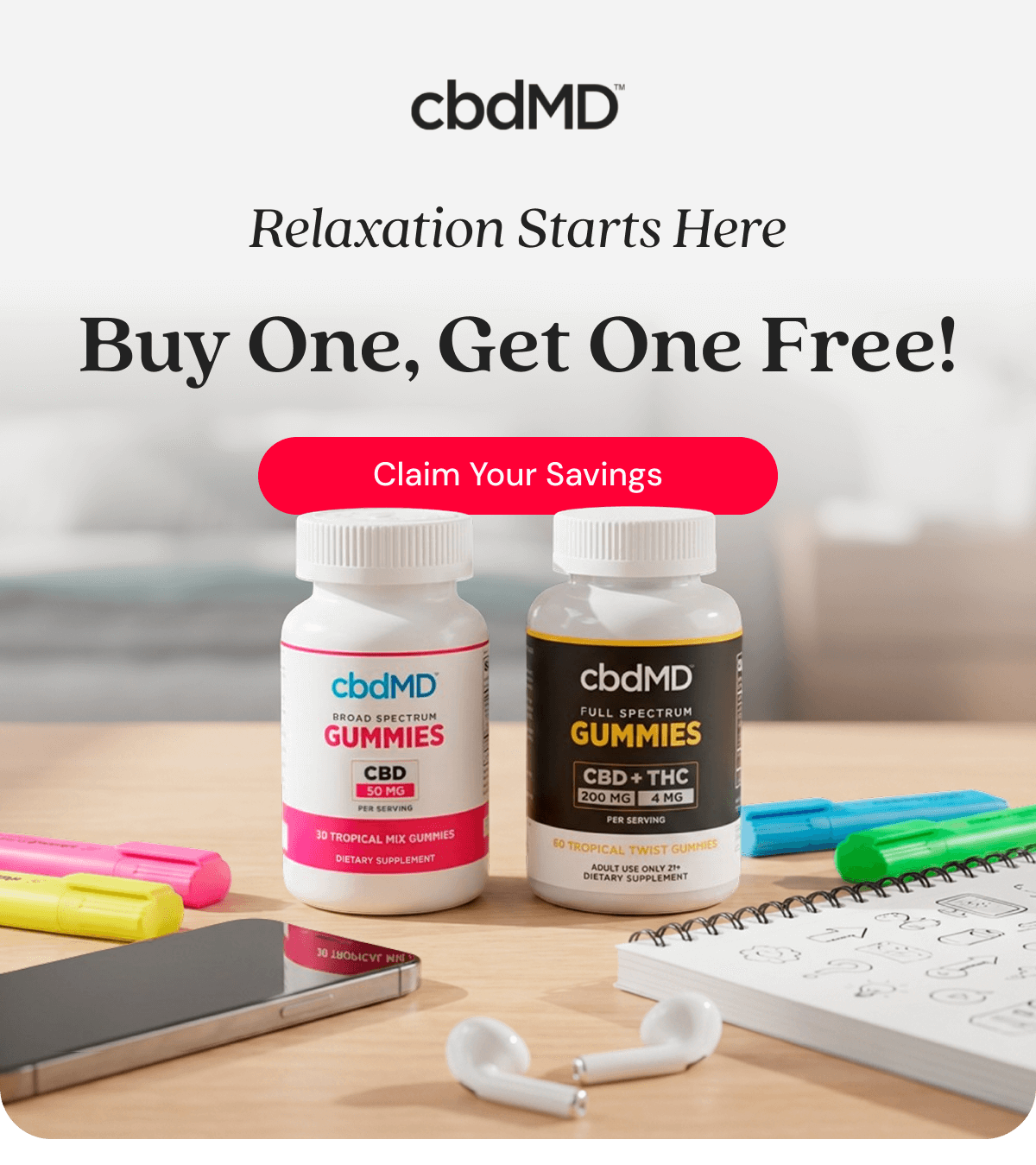 Relaxation Starts Here Buy One, Get One Free!
