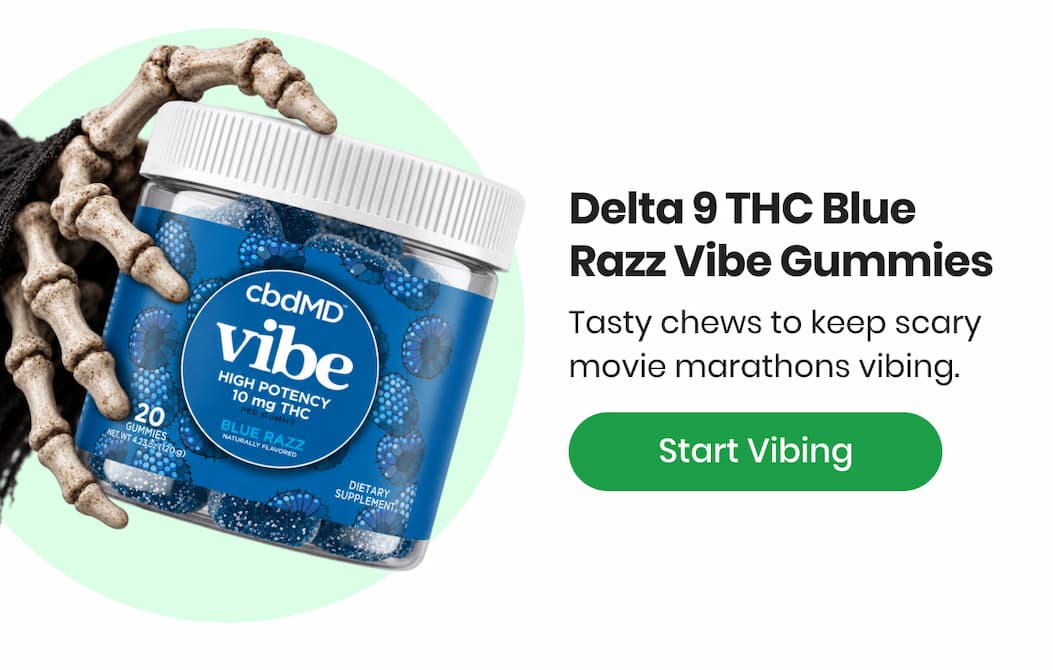 Delta 9 THC Blue Razz Vibe Gummies