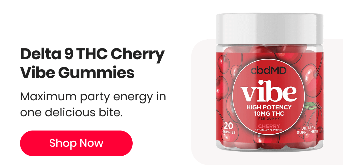 Delta 9 THC Cherry Vibe Gummies