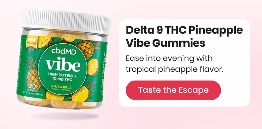 Delta 9 THC Pineapple Vibe Gummies