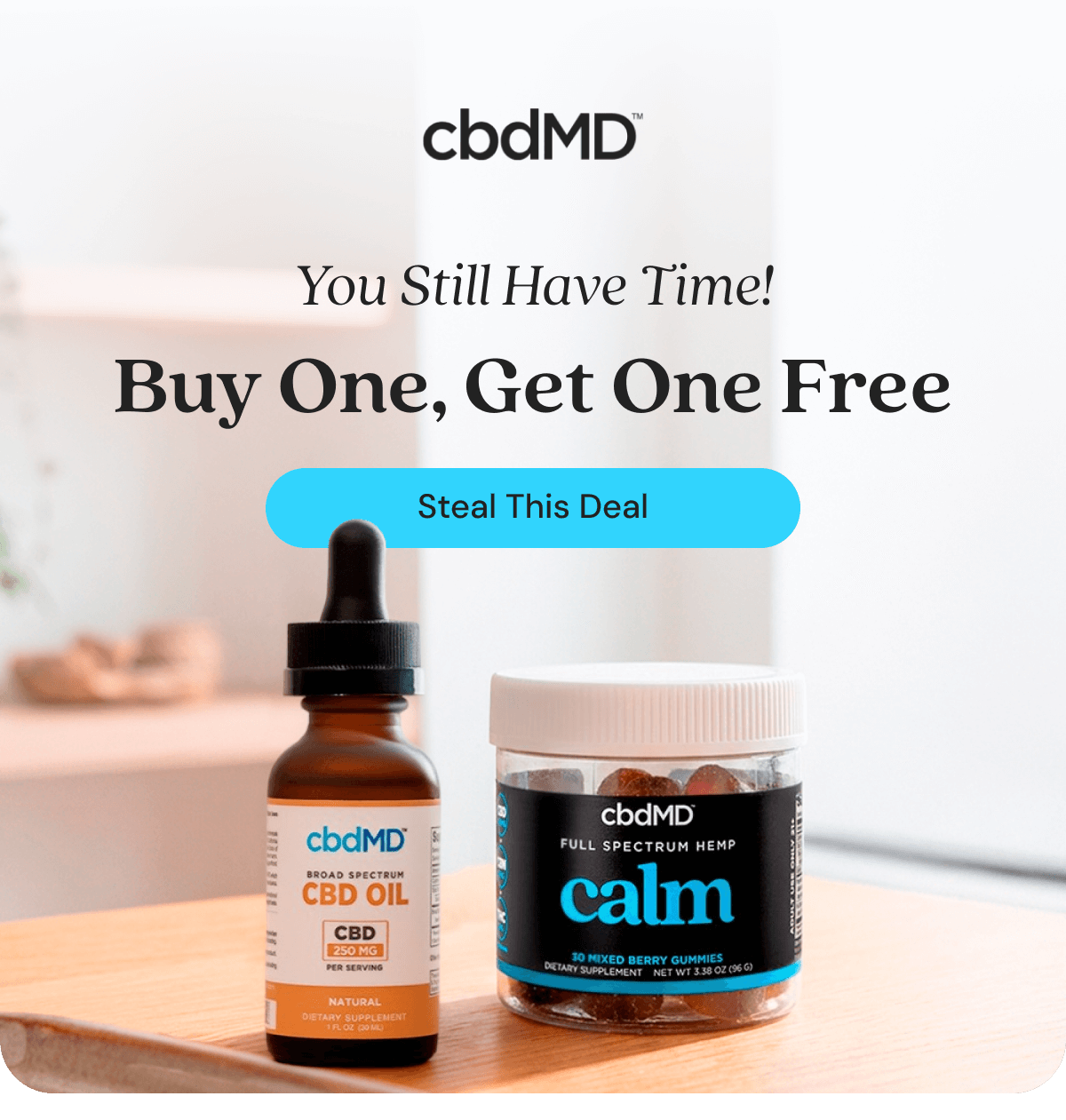 You Still Have Time! Buy One, Get One Free