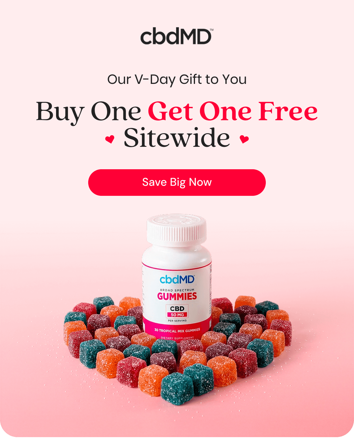 Our V-Day Gift to You Buy One Get One Free Sitewide