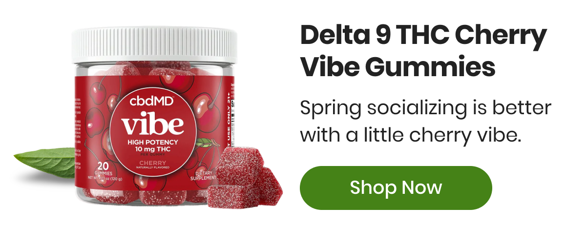 Delta 9 THC Cherry Vibe Gummies