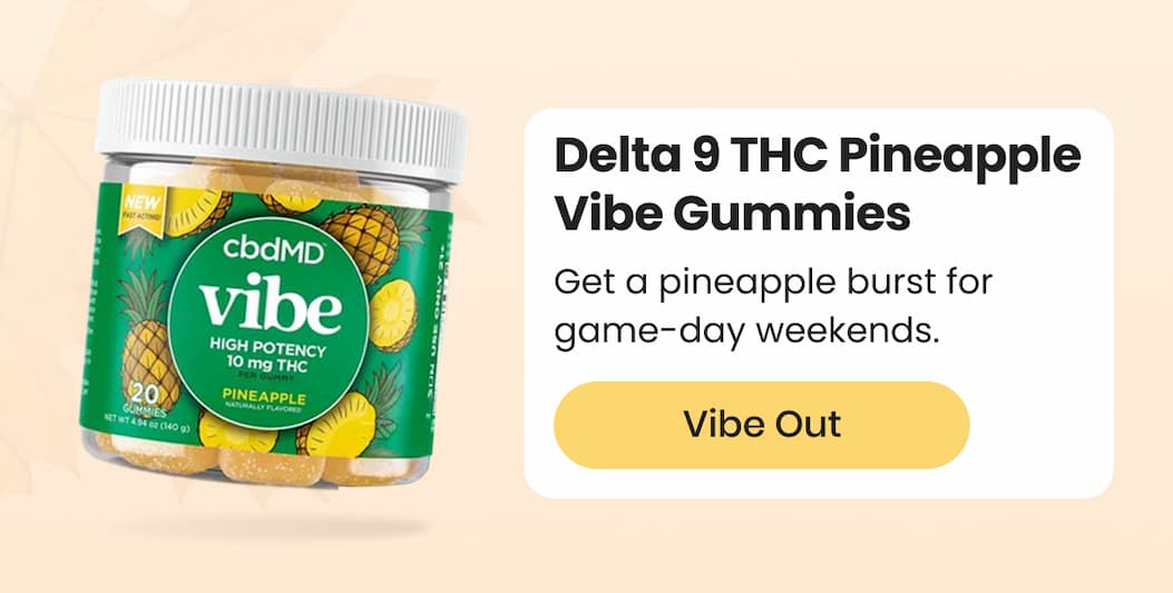 Delta 9 THC Pineapple Vibe Gummies