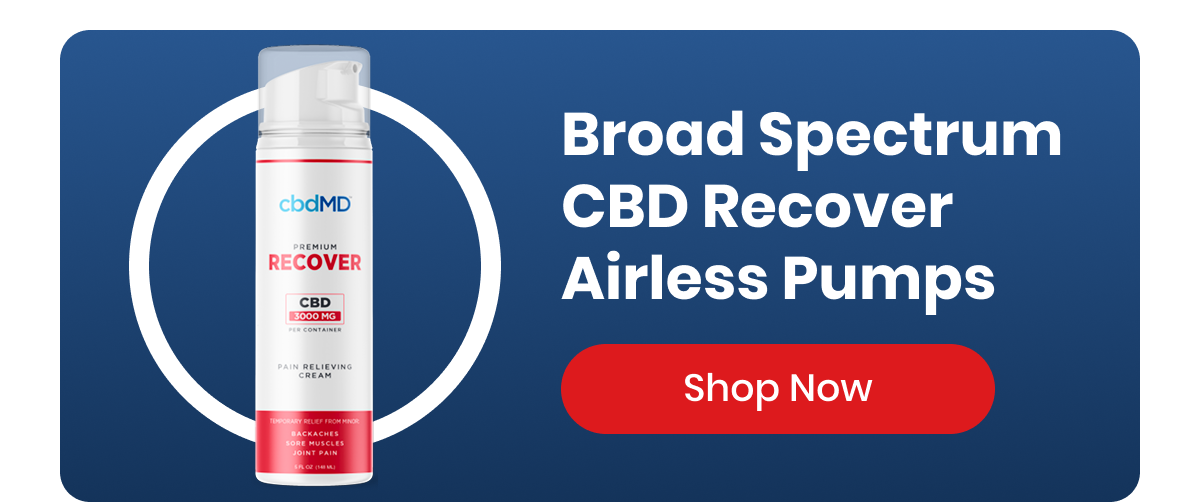 Broad Spectrum CBD Recover Airless Pumps