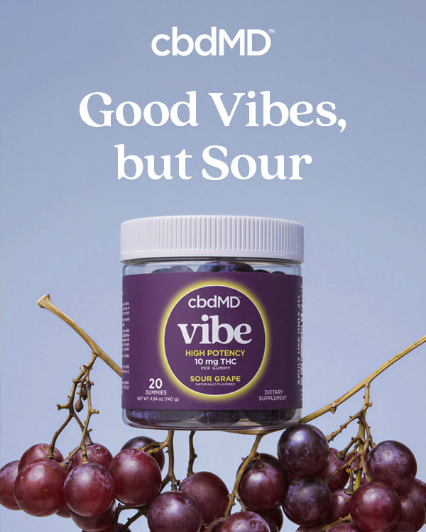 Try new Sour Grape Vibe Gummies!