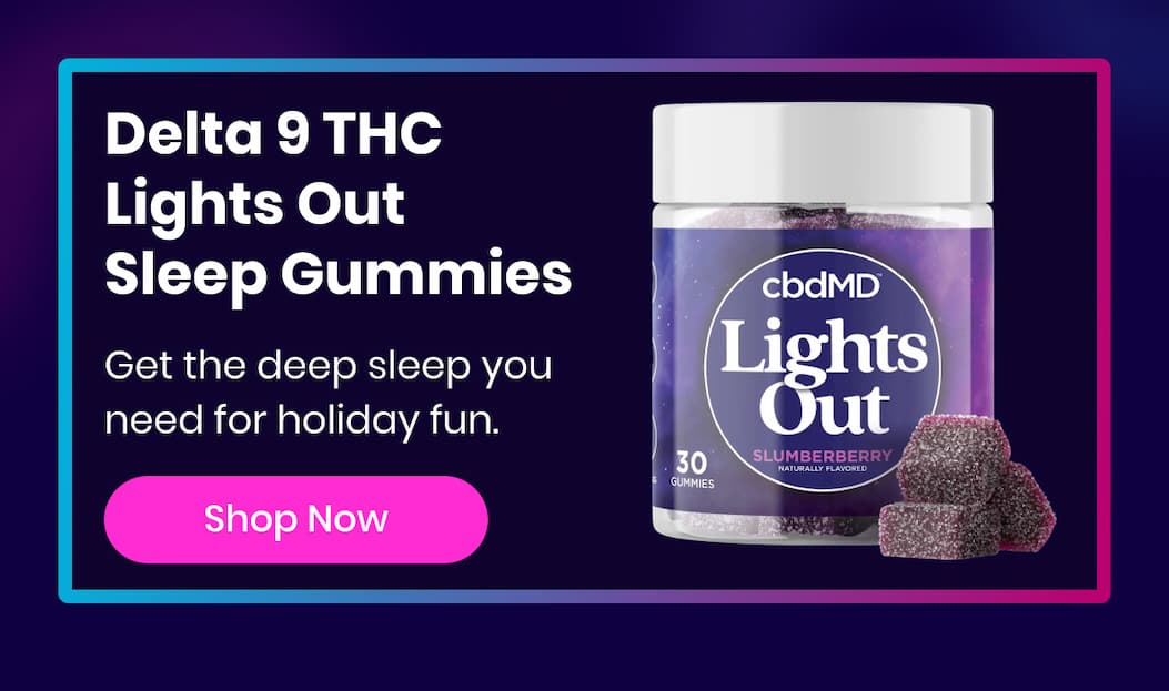 Delta 9 THC Lights Out Sleep Gummies