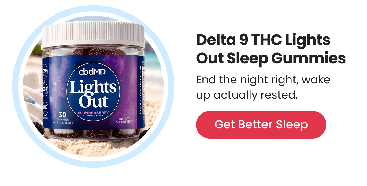 Delta 9 THC Lights Out Sleep Gummies