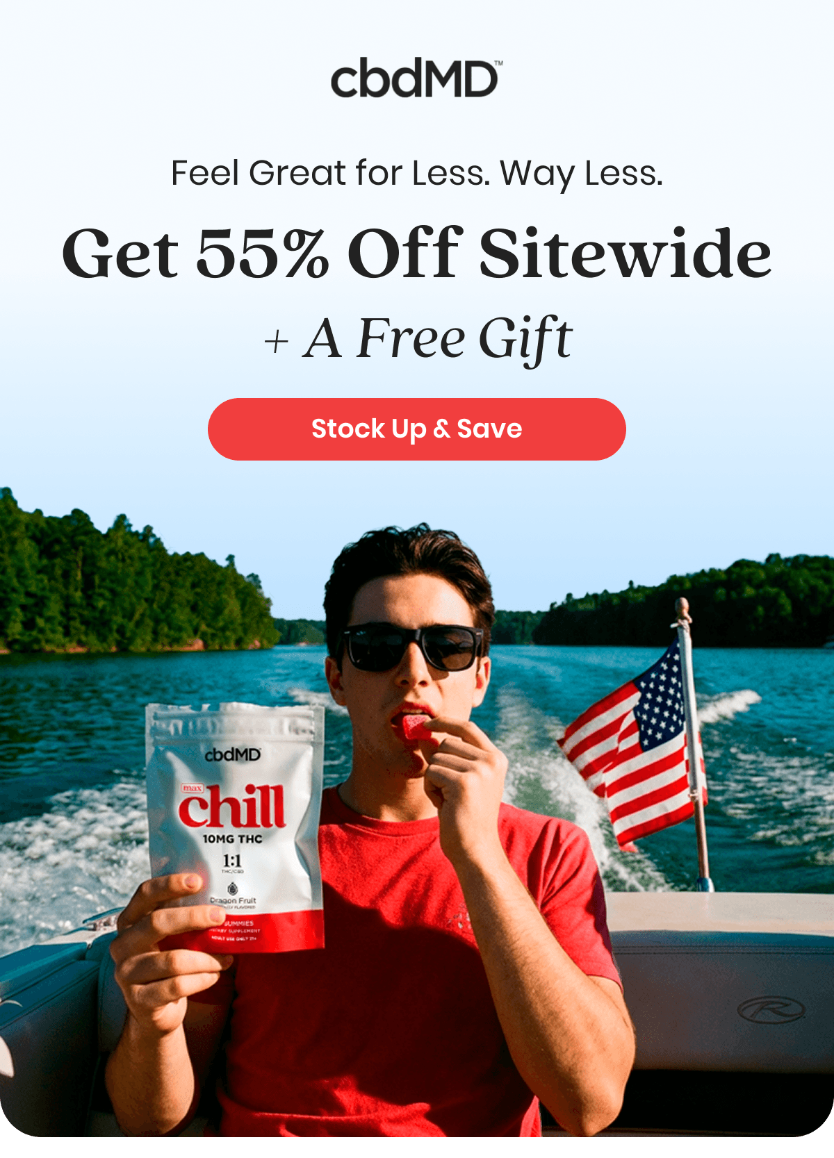 Feel Great for Less. Way Less. Get 55% Off Sitewide + A Free Gift