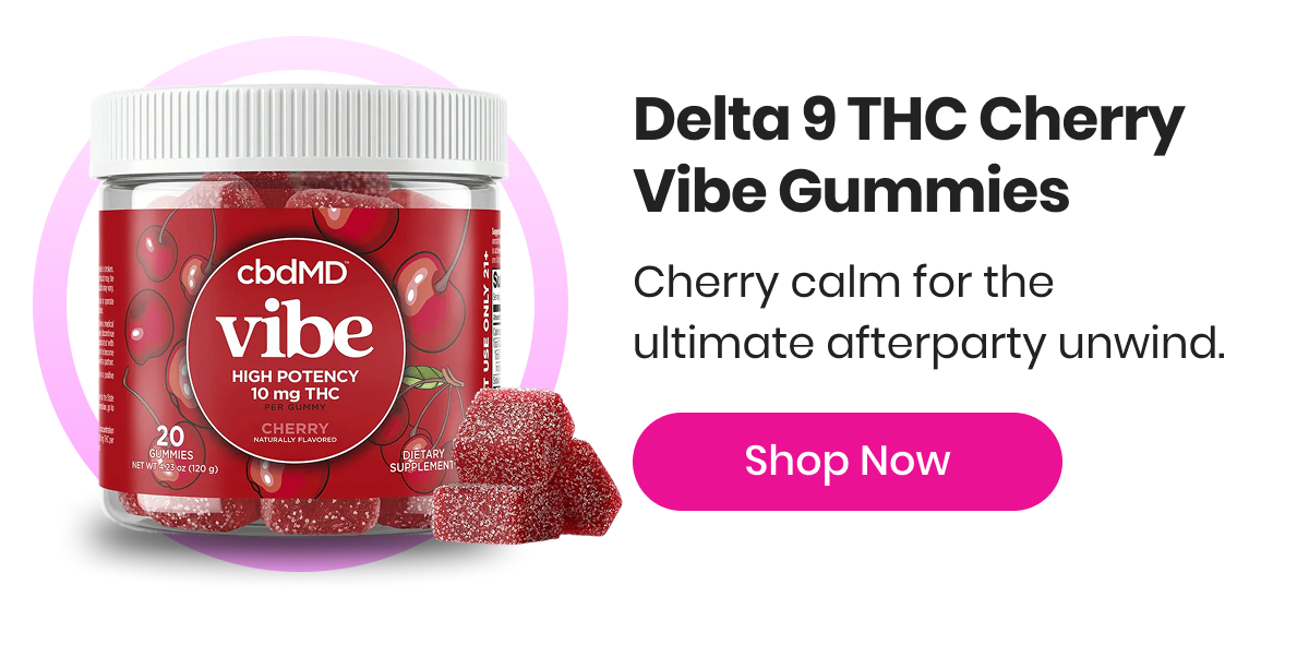Delta 9 THC Cherry Vibe Gummies