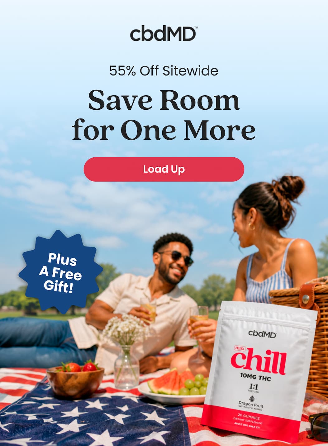 55% Off Sitewide Save Room for One More