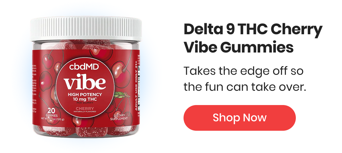 Delta 9 THC Cherry Vibe Gummies