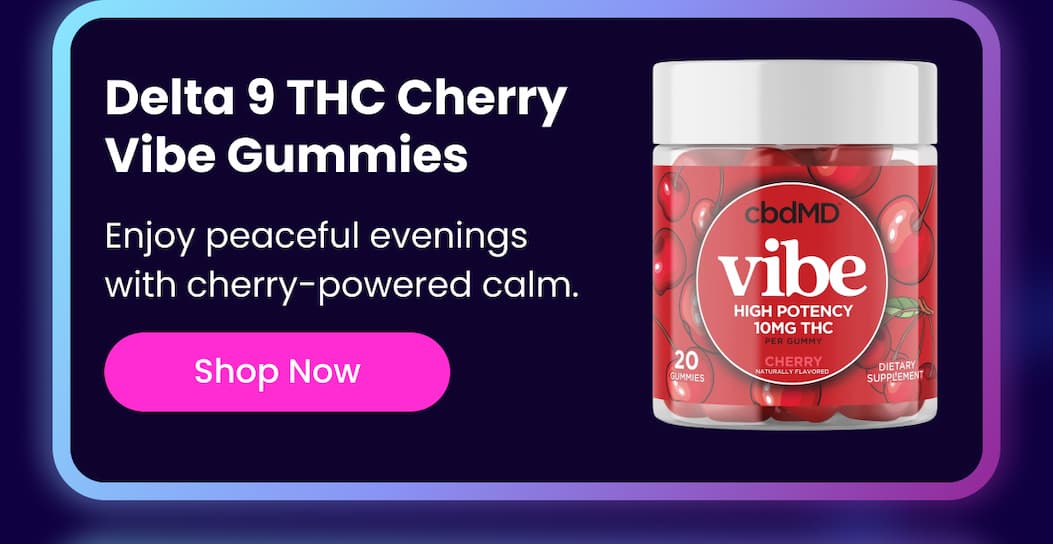 Delta 9 THC Cherry Vibe Gummies