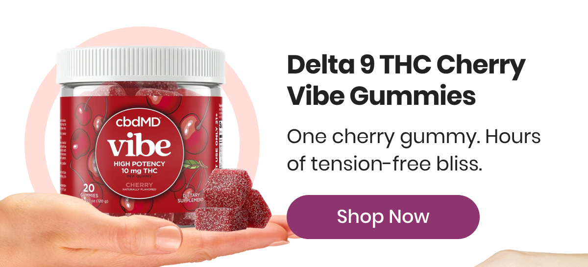 Delta 9 THC Cherry Vibe Gummies