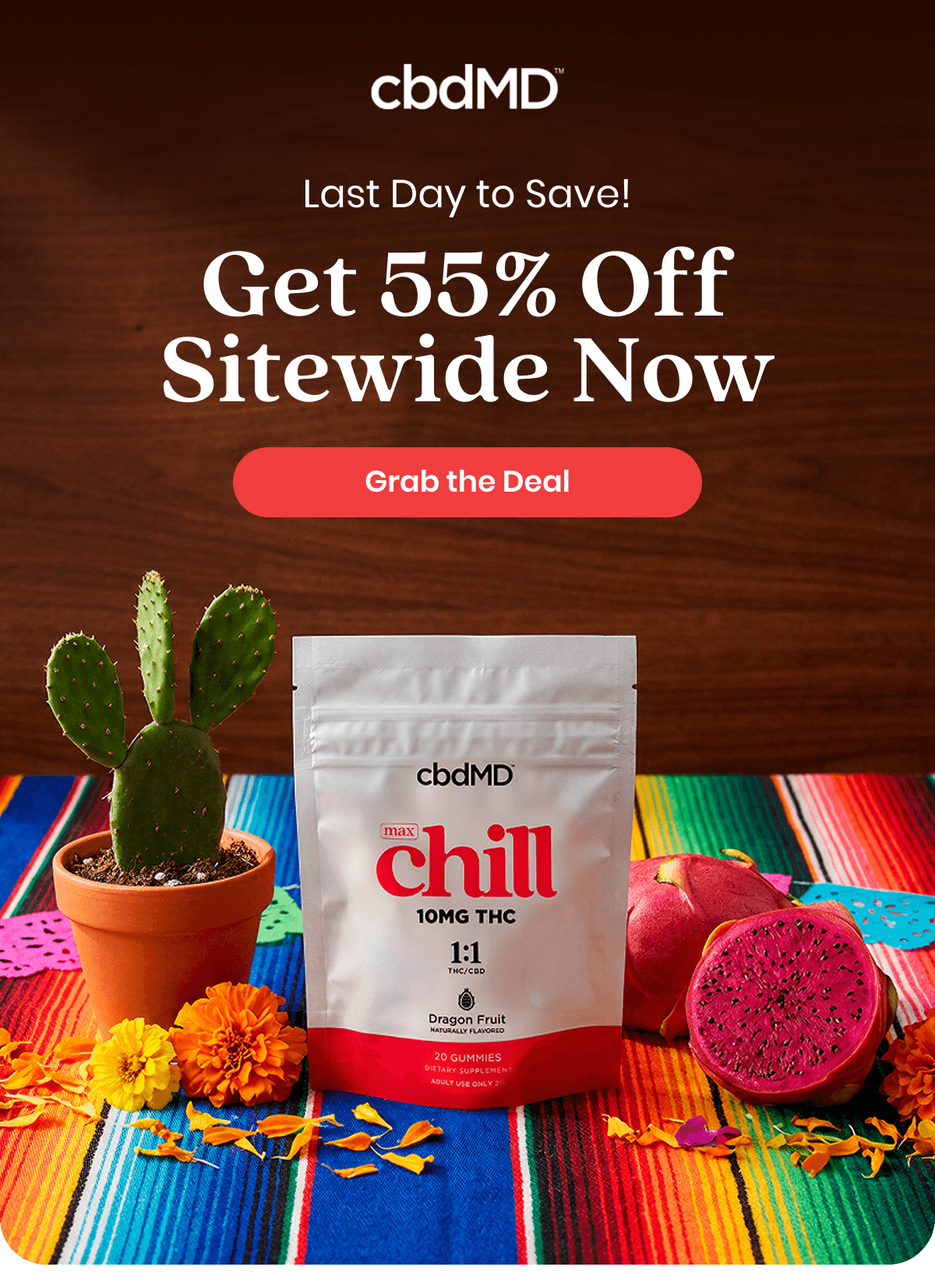 Last Day to Save! Get 55% Off Sitewide Now