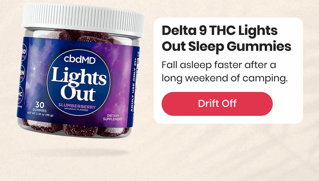 Delta 9 THC Lights Out Sleep Gummies