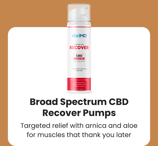 Broad Spectrum CBD Recover Pumps