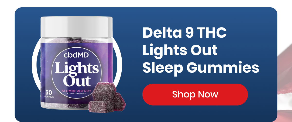 Delta 9 THC Lights Out Sleep Gummies