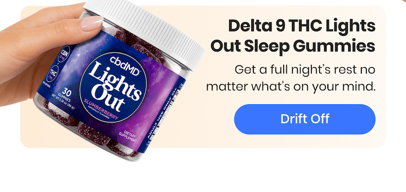 Delta 9 THC Lights Out Sleep Gummies