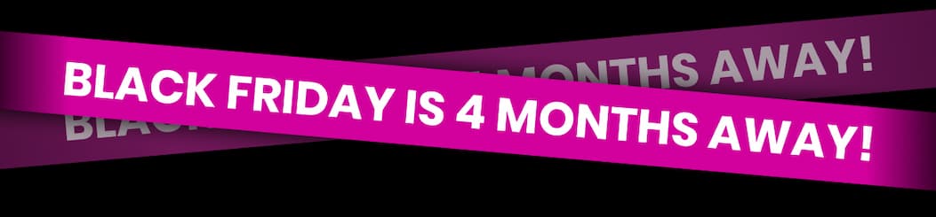 BLACK FRIDAY IS 4 MONTHS AWAY!
