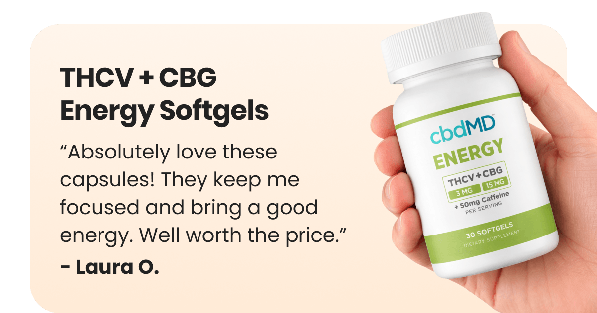 THCV + CBG Energy Softgels