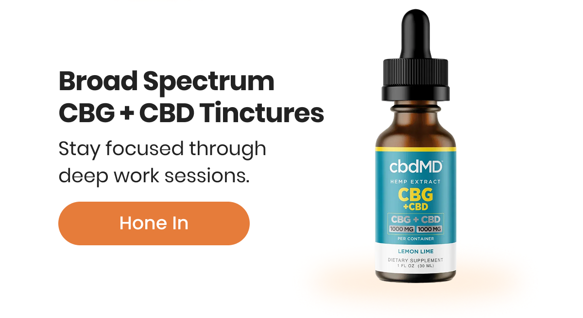 Broad Spectrum CBG + CBD Tinctures