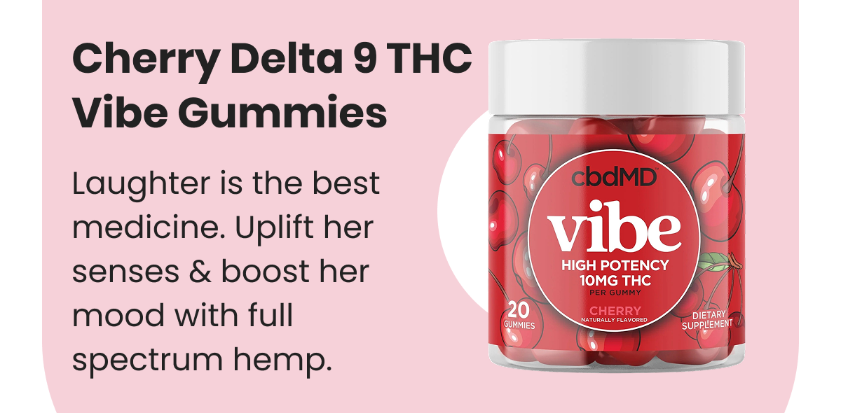 Cherry Delta 9 THC Vibe Gummies
