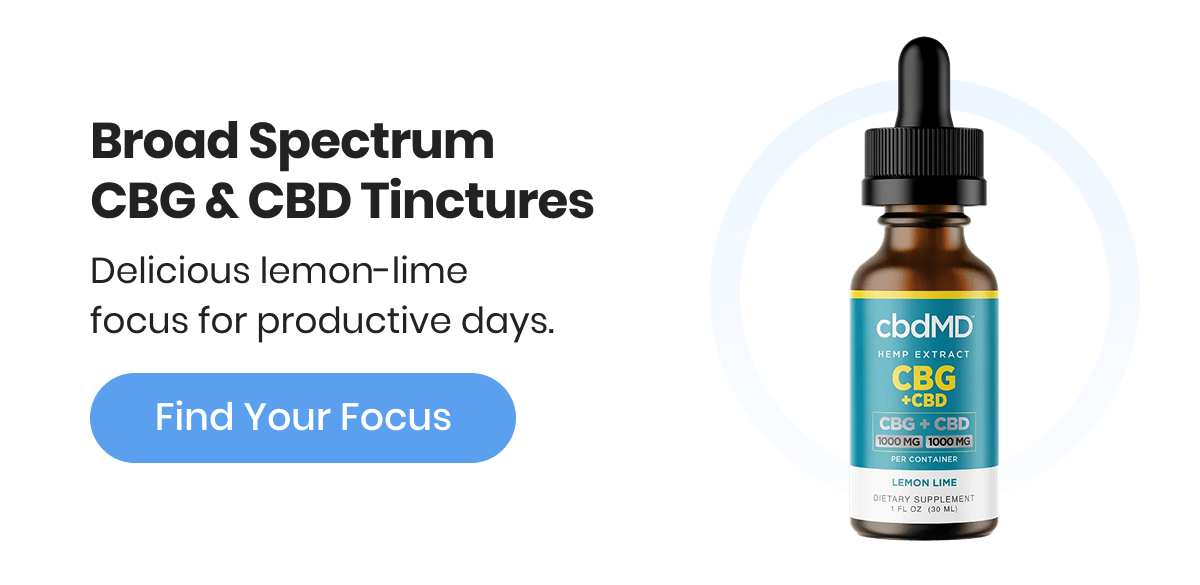 Broad Spectrum CBG & CBD Tinctures