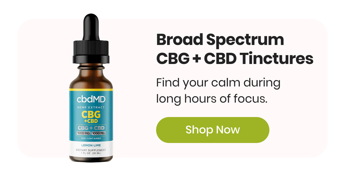 Broad Spectrum CBG + CBD Tinctures