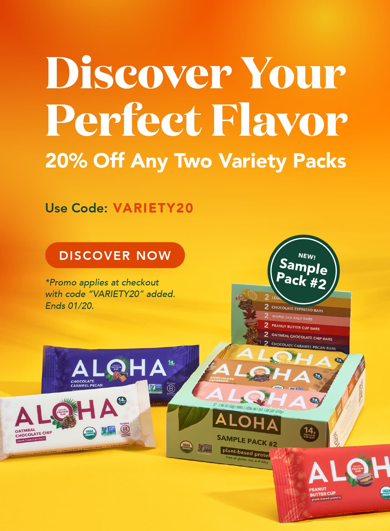 Get 20% off any two variety packs with code VARIETY20! Ends 1/20