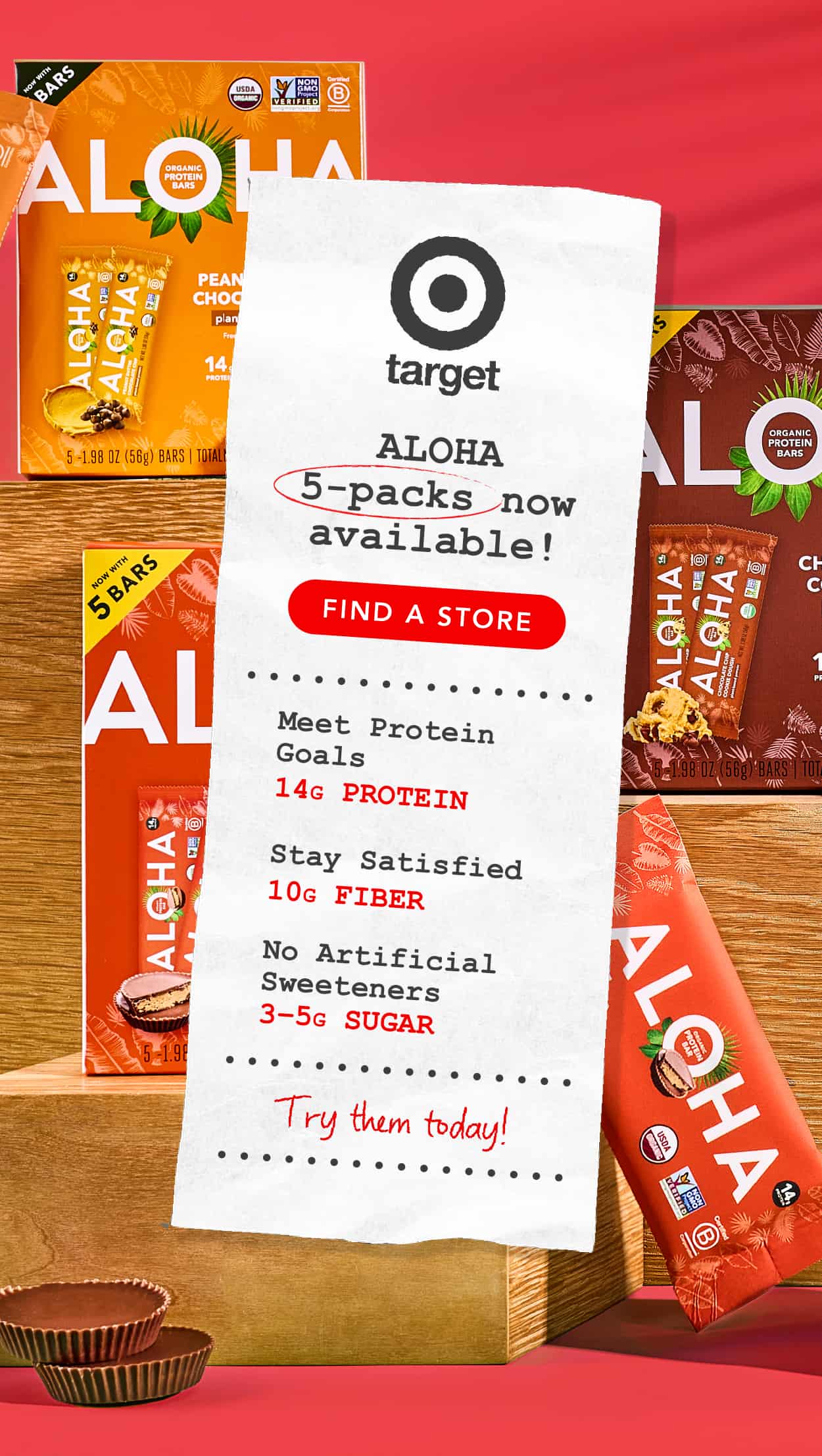 Find ALOHA 5-packs in more stores! Find ALOHA 5-packs in more stores!