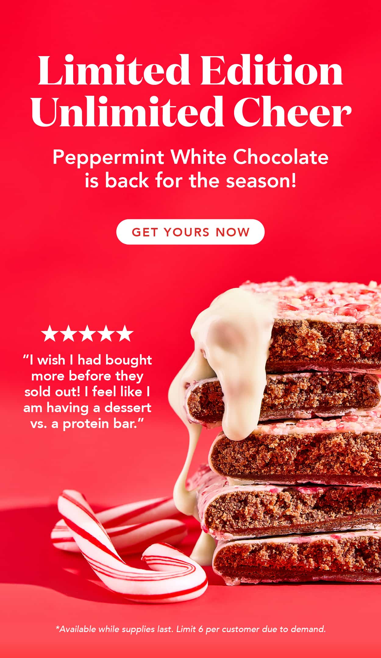 Peppermint White Chocolate is back for the season! Secure your box