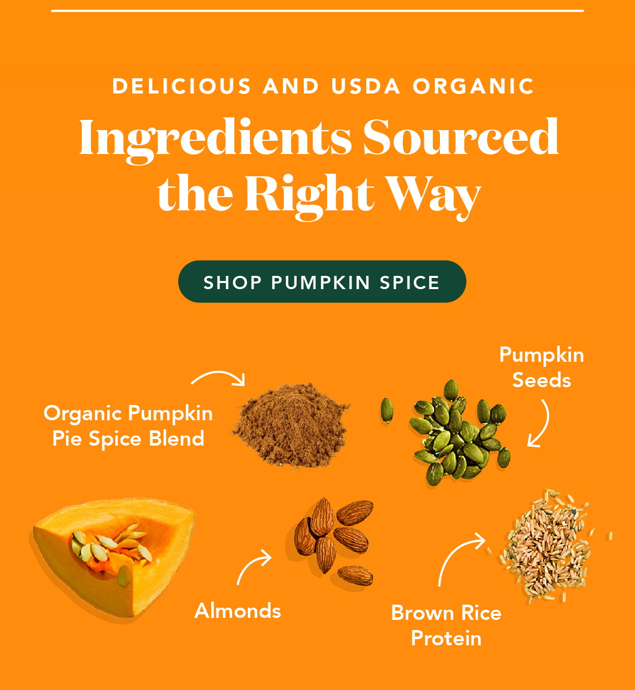 Delicious and USDA organic! Ingredients sourced the right way! Delicious and USDA organic! Ingredients sourced the right way!