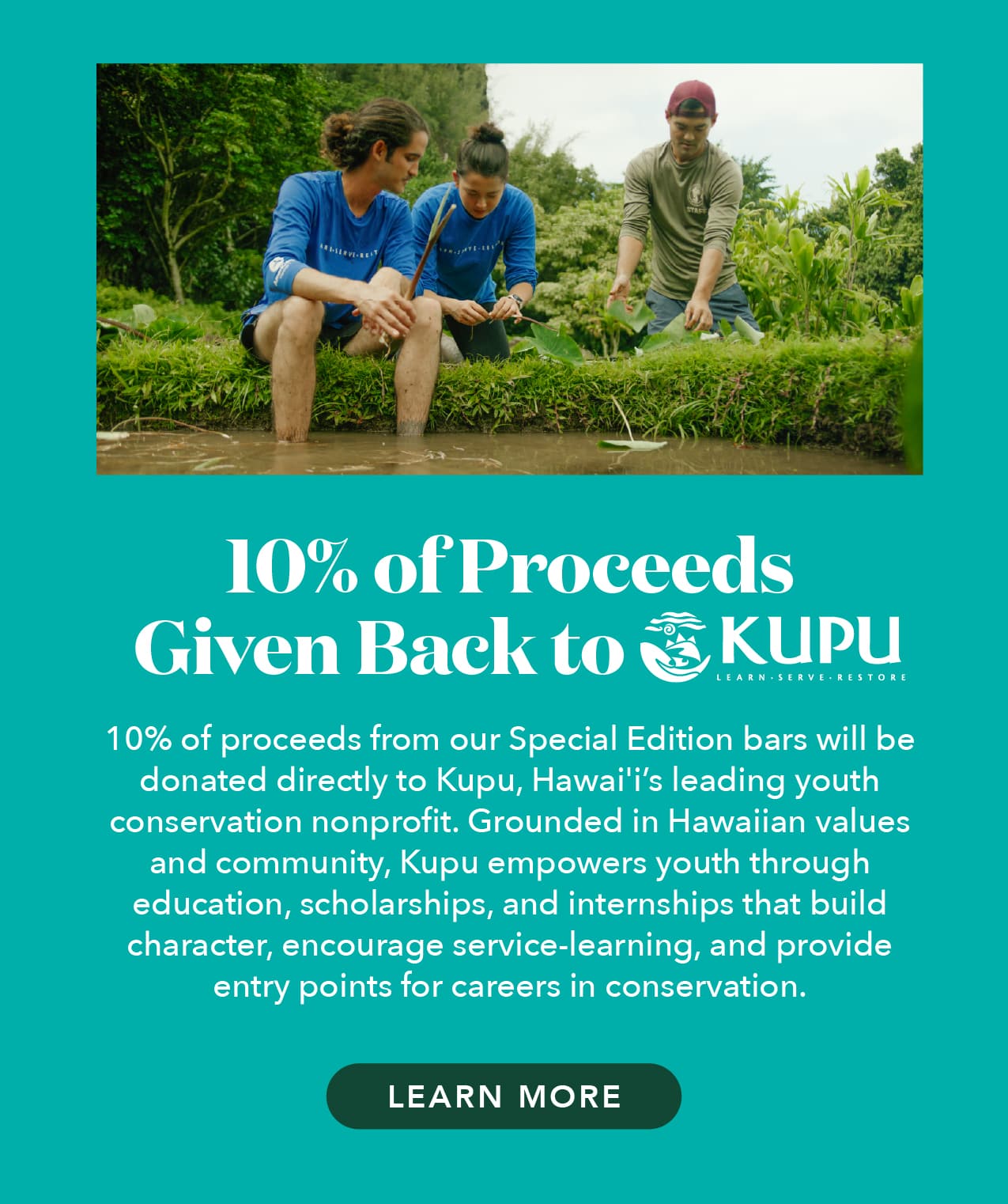 10% of Special Edition proceeds are given back to Kupu. 