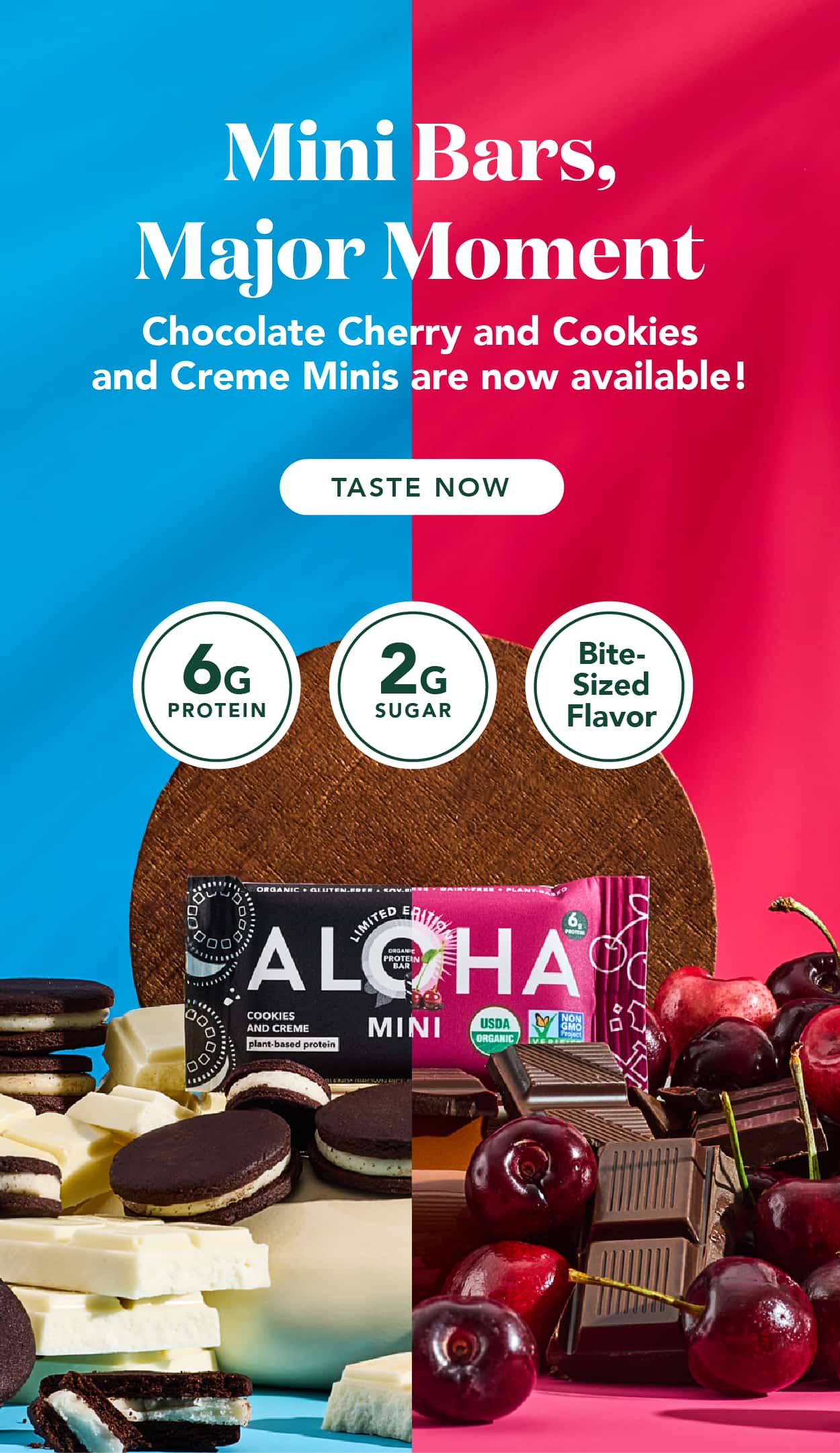 Chocolate Cherry and Cookies and Creme minis are now available!