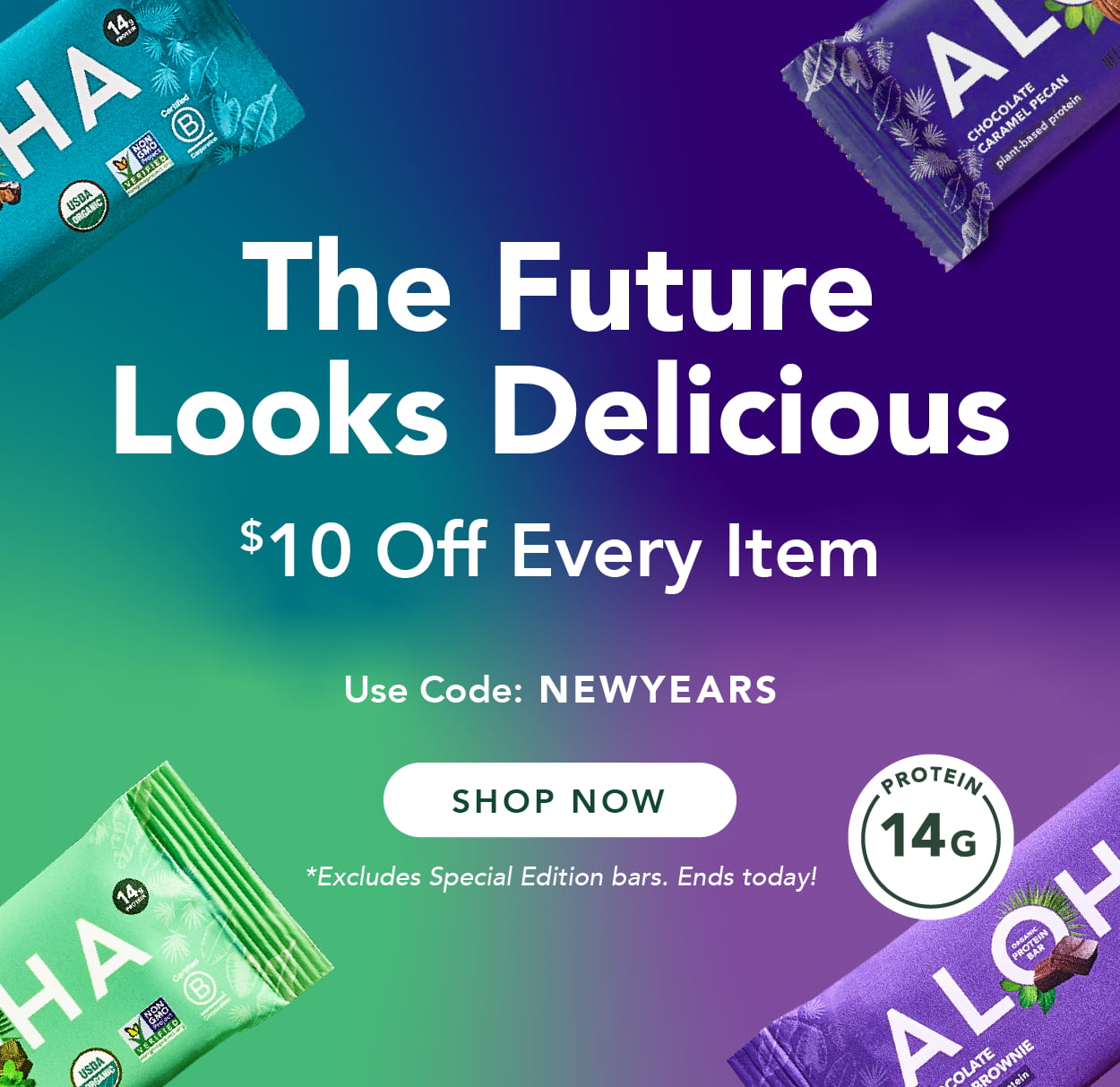 Get $10 off every item with code NEWYEARS. ENDS TODAY!