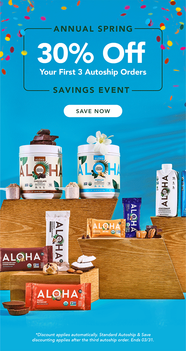 Get 30% off your first 3 autoship orders! Discount applies automatically. Standard autoship & save discounting applies after the third autoship order. Ends 3/31