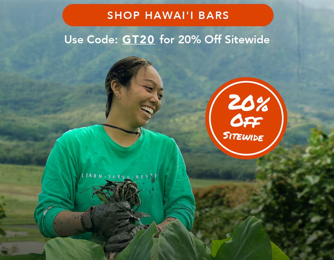Shop Hawai'i Bars with code GT20!
