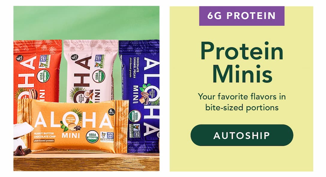 Create an autoship with protein minis!