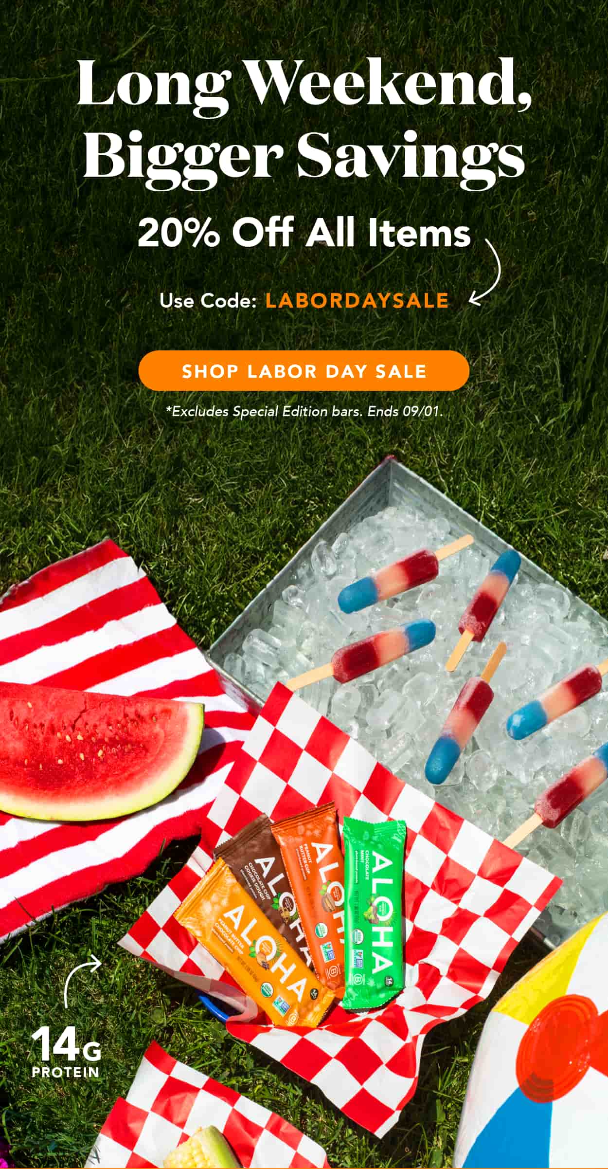 Long weekend, bigger savings. Get 20% off all items with code LABORDAYSALE! Excludes special editions and autoship. Ends 9/1 Long weekend, bigger savings. Get 20% off all items with code LABORDAYSALE! Excludes special editions and autoship. Ends 9/1