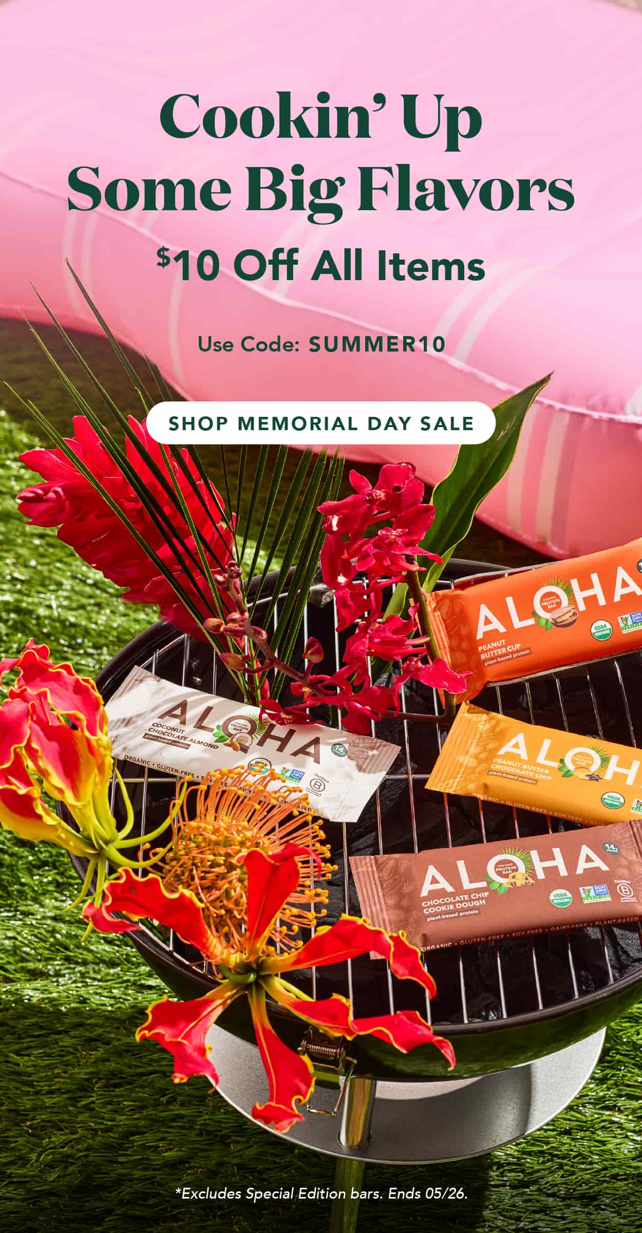 Get $10 off all items! Use code SUMMER10. Excludes Special Editions and autoship. Ends 5/26