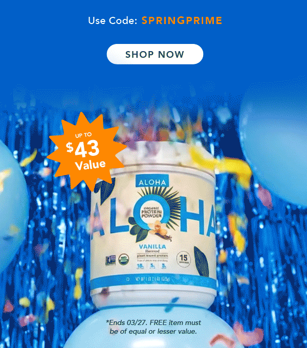 Shop now with code SPRINGPRIME