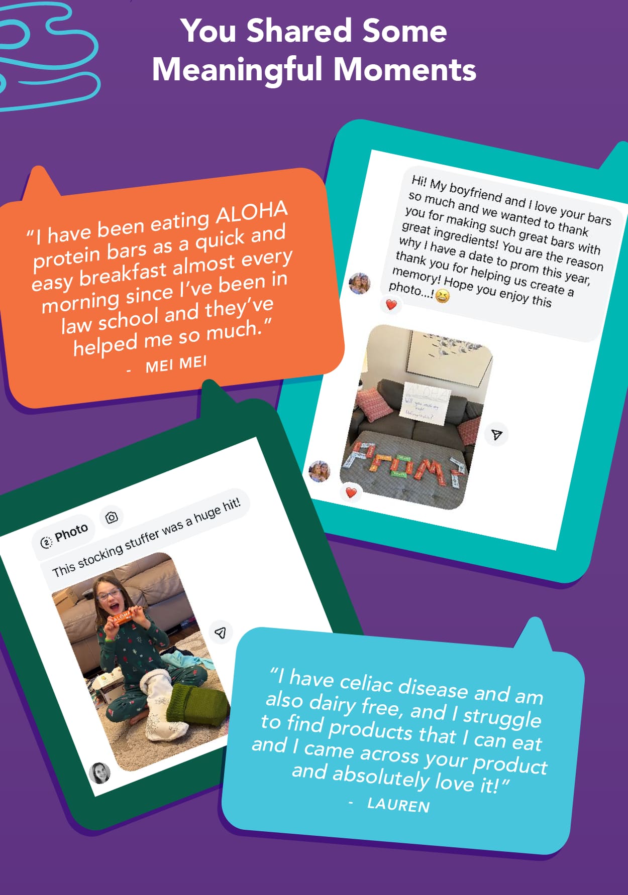 You shared some meaningful moments