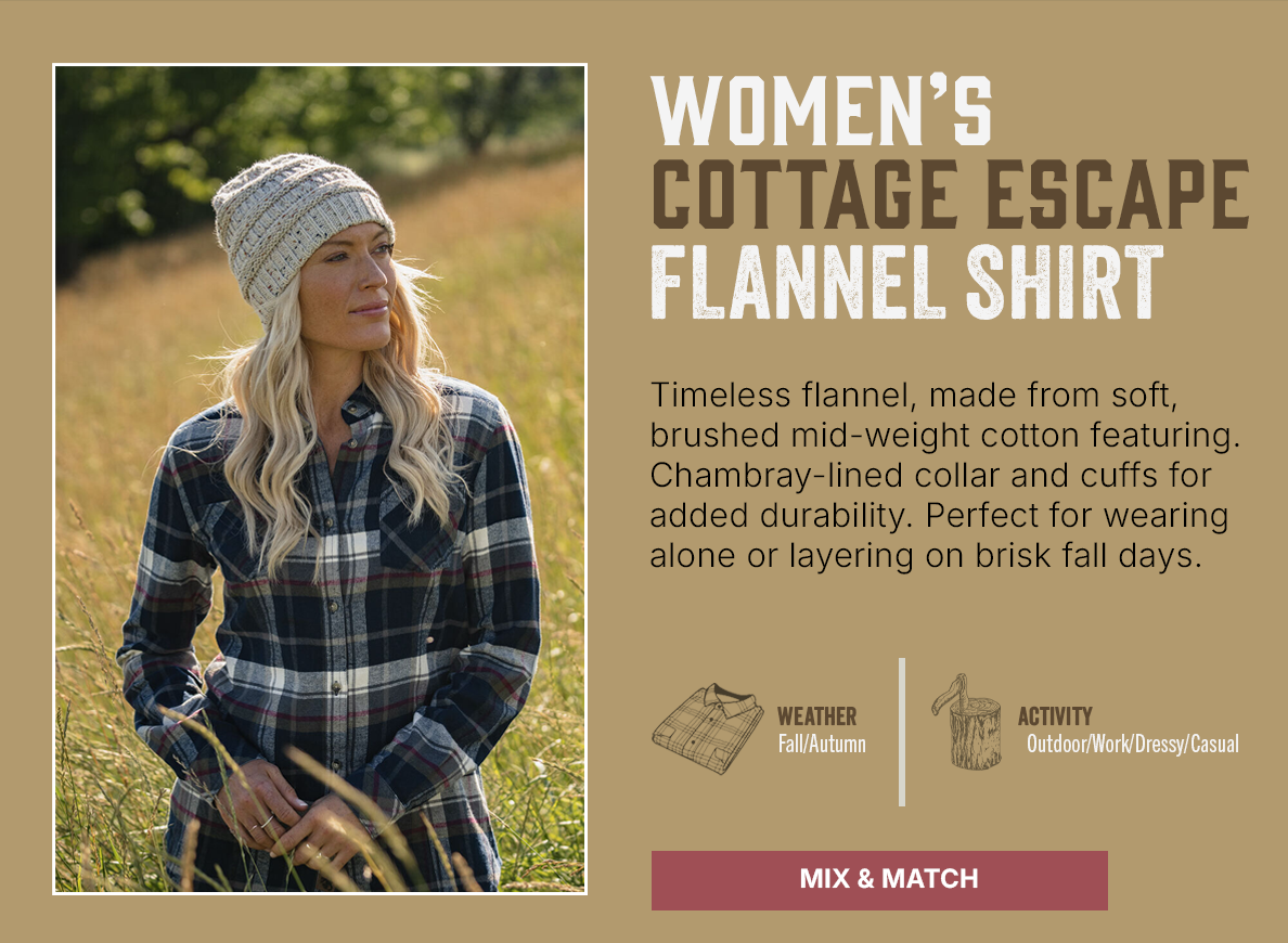 Women's Cottage Escape Flannel Shirt | MIX & MATCH 3 FOR $75